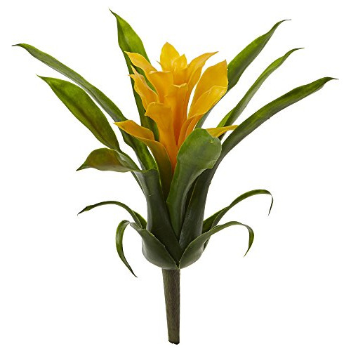 Tallo De Flor Artificial De Bromelia De 10 , Juego De 6...