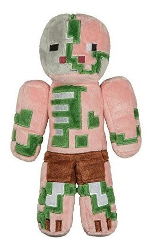 Jinx Minecraft Zombie Pigman Peluche Juguete, Multicolor, 12