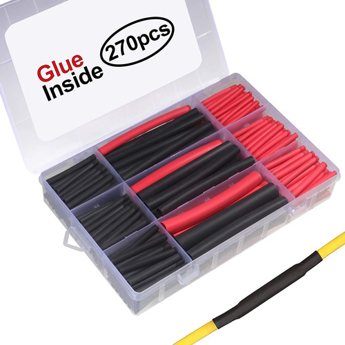 Pcs : Dual Wall Adhesive Heat Shrink Tubing Kit,  Sizes...