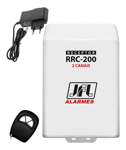 Kit Receptor 2 Canais Rrc 200 Jfl Com Fonte E Controle Jfl