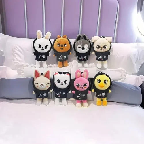 R Z Z Z Plush 2024 Street Kids Skzoo Stray Kids, 8 Peças Com