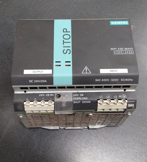 Siemens sitop/6ep1436-3ba00/Power 20a fuente de alimentación 