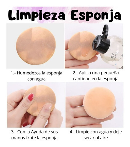 Limpiador De Esponja- Brocha Desinfectante Maquillaje Full