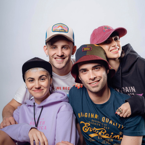Gorra Casquete Miki Negro Hipster Pitch Unisex Eva Rain® Negro Único Regulable Corderoy