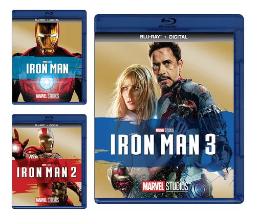 Iron Man 1 2 3 Trilogia Marvel Paquete Peliculas Blu-ray