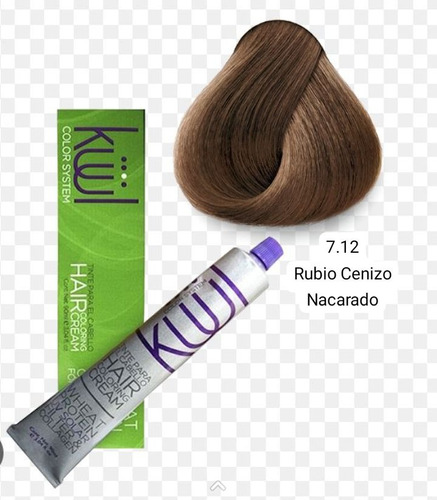 Tintes Kuul 7.12 Rubio Cenizo Nacado 90ml + Agua 