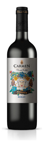 Vino Carmen Reserva Frida Kahlo Merlot 750cc X12