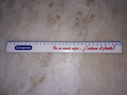 Conaprole,regla Con Publicidad De 30 Cm.