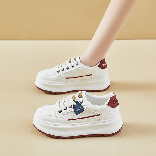 Zapatos Dama Casual Plataforma Blanco Moda Cómodo Correr