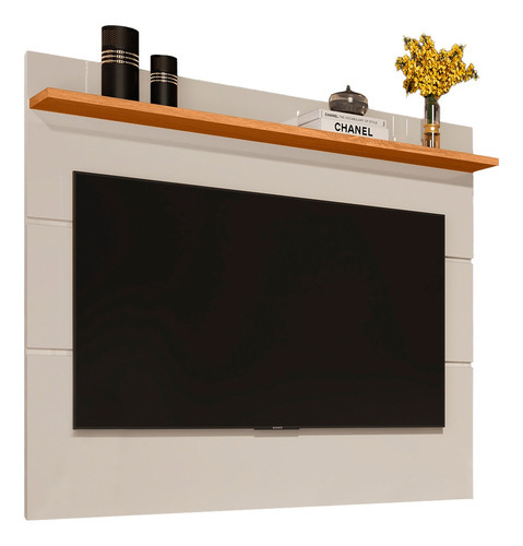 Painel Para Tv 50 Vivare New 1.36 - Off / Nature - Germai Cor Off white/Nature