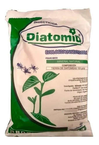 Tierra De Diatomeas 0,5kg.insecticida Y Fertilizante Ecolog.