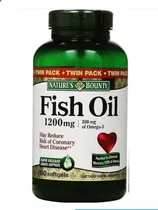 Comprar Omega 3 Fish Oil Nature's Bounty 180 Cápsulas Aceite Pescado