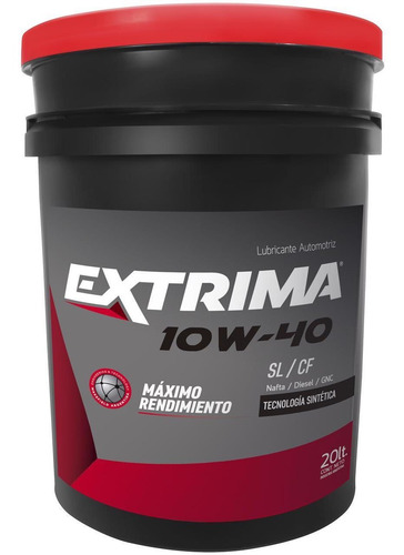 Imagen 1 de 3 de Lubricante Semi Sintetico Extrima 10w40 20lts