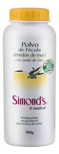 comprar Talco Vegetal Simonds Polvo de Fecula con oxido de Zinc 100g