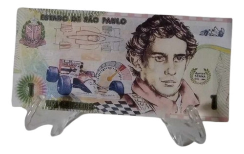 Cédula Um Cruzeiro Fantasia Souvenir Do Ayrton Senna 2018
