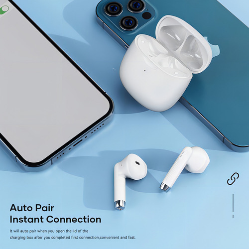 Auriculares inalámbricos estéreo Rock Space Eb300, color blanco, color claro, azul