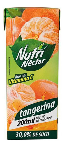 Suco De Tangerina Nutrinéctar Nutri Nectar Sem Glúten 200ml 