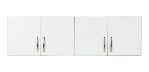Imagen 2 de 9 de Alacena 140 X 46 X 27 4 Puertas C/ Estantes Cocina Melamina
