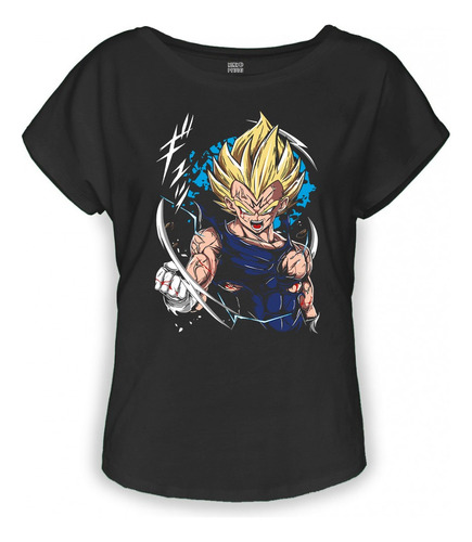 Playera Negra Dama Vegueta Dragon Ball Z Anime Manga 1261