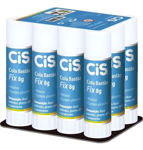 Cola Em Bastao Cis Fix 08g - 12 Unidades