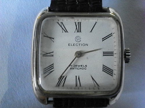 Antiguo Reloj Election Swiss Cuerda N5 Unisex Imperdible