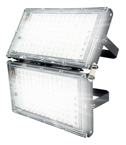 Reflector Led 200w Exterior Alta Potencia 192 Led Ip65 Frio Color de la carcasa Negro Color de la luz Blanco frío