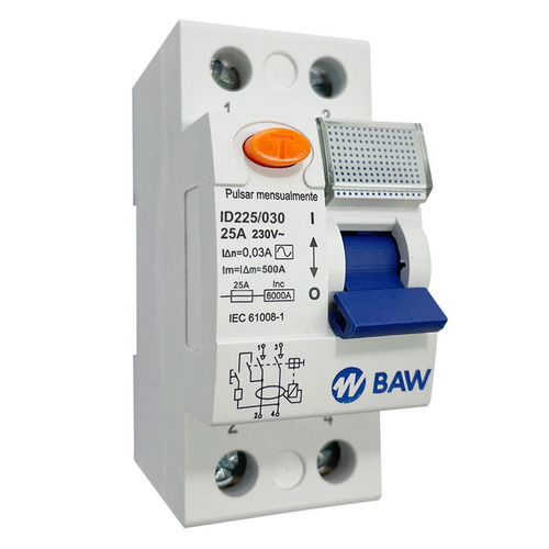 Imagen 1 de 1 de Interruptor diferencial BAW Modular IDM225
