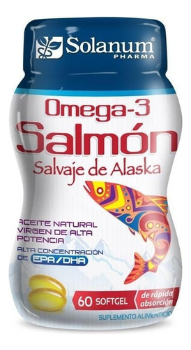 Solanum - Omega 3 Salmón Salvaje De Alaska - 60 Capsulas - Sin sabor