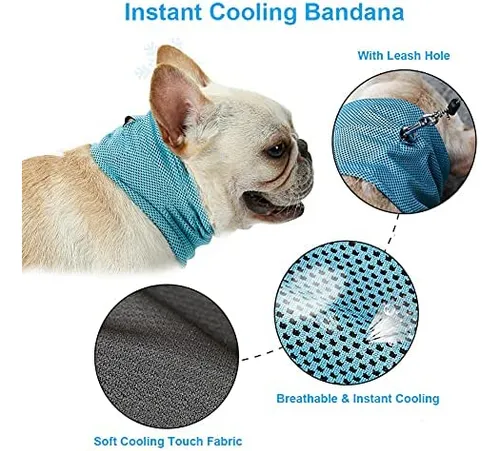 Pañuelo De Refrigeración Instantánea Para Perros, Bufanda