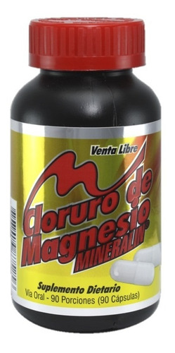 Cloruro De Magnesio 90 Cápsulas - Unidad a $427