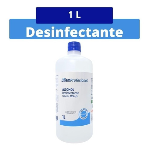 Alcohol 70° Desinfectante Difem Pharma 1 Litro