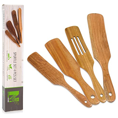 Juego De 4 Piezas De Madera De Acai, Como Se Ve En La Televi