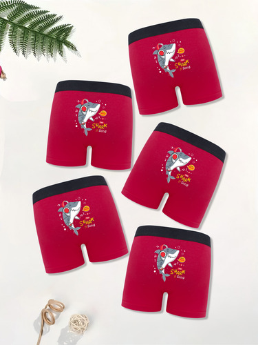 Bóxer Transpirable De Verano Para Niños Con Estampado De Tib