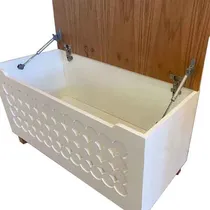 Comprar Juguetero Baul Con Tapa Guarda Juguetes Organizador Laqueado