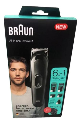 Braun Kit Aparador Elétrico Barba E Cabelo 6 In 1 Sem Fio
