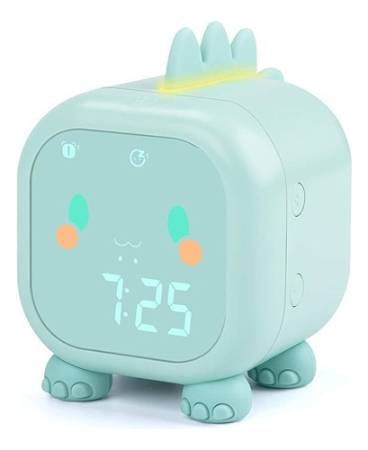 Reloj Despertador Digital Recargable For Niños, Dinosaurio