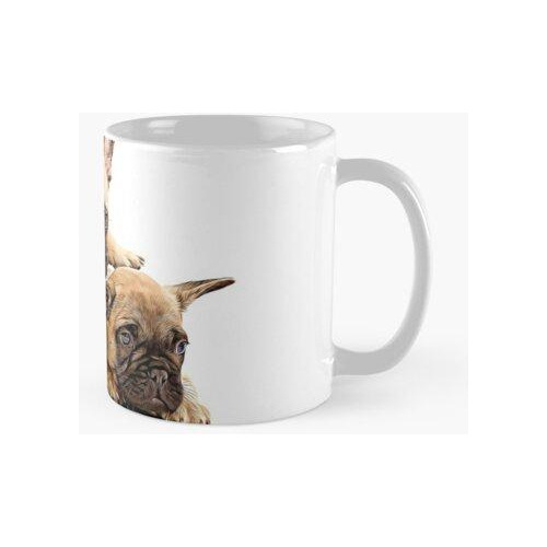 Taza Cachorros De Bulldog Francés Calidad Premium