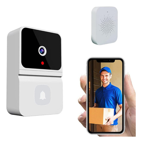 Campainha De Vídeo Inteligente Wifi Com Visão Noturna Com Ap