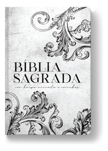 Bíblia Arc Ornamentos Branca - Letra Gigante: Com Harpa Avivada E Corinhos, De Maquinaria Sankto. Editorial Maquinaria Editorial, Capa Dura, Edição 1 Em Português, 2024
