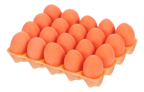 1 Juego De Huevos En Miniatura Con Bandeja 1:12 Minihuevos T