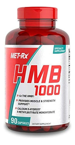 Met-rx Hmb 1000 Suplemento, Apoya La Recuperación Muscular,