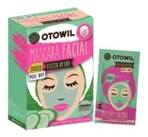 Mascara Facial Peel Off Otowil Efecto Detox Antioxidante X24 Tipo de piel Mixta
