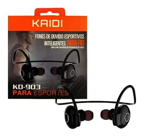 Fone De Ouvido Bluetooth Sport Com Microfone Kaidi Kd-903