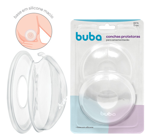Conchas Protetoras P/ Amamentação Silicone Bico Seios Macio