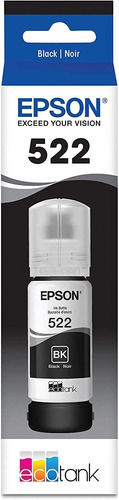 Tinta Epson T522 Ecotank Botella De Alta Capacidad Negro