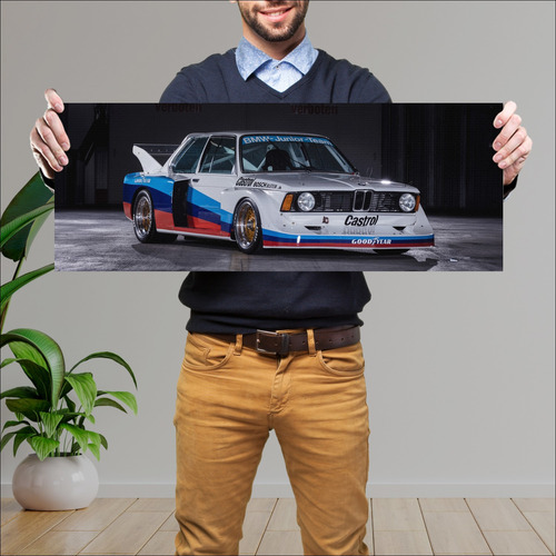 Cuadro 30x80cm Auto 1977 Bmw 3 Series Group 5 82 43