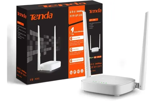 N301 ROUTER WIFI 300 MBPS 2 ANTENAS TENDA