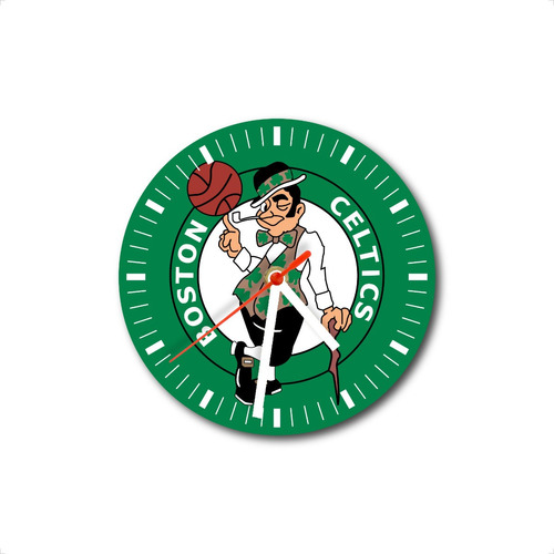 Reloj De Pared Equipo Boston Celtics Nba Basquet Basket Deco