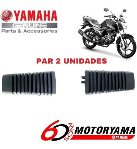 Par Borracha Do Estribo Original Yamaha Factor 150 125 