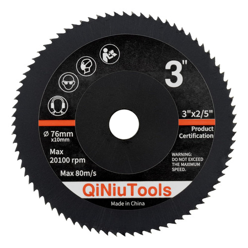 Qiniutools Hojas De Sierra Circular Hss De 3 Pulgadas Y 2.99